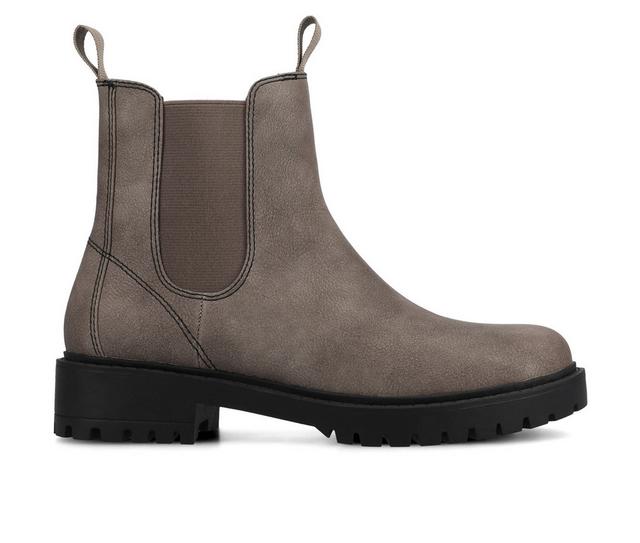 Women's Journee Collection Blanche Booties in Vintage/Grey color