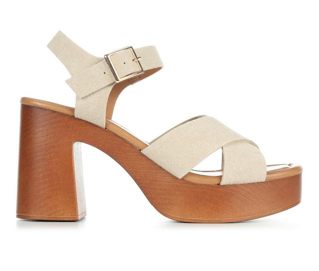 Women's Soda Gracyn Dress Sandals in Bone color