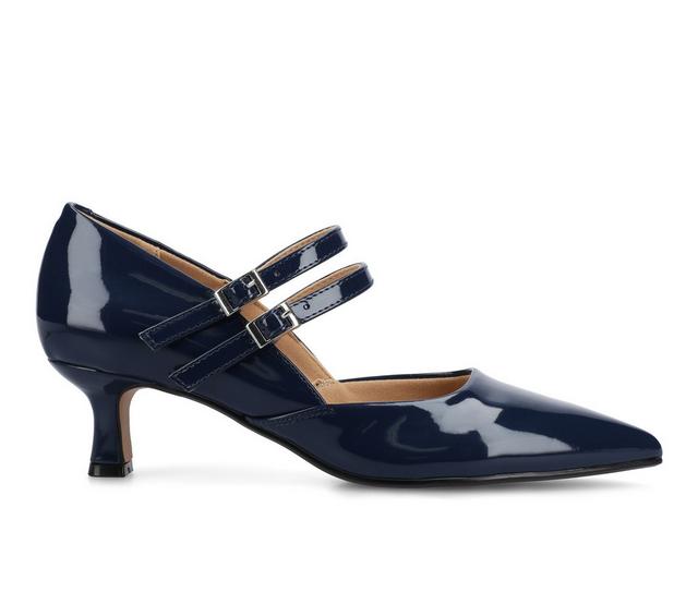 Women's Journee Collection Carnation Pumps in Navy color