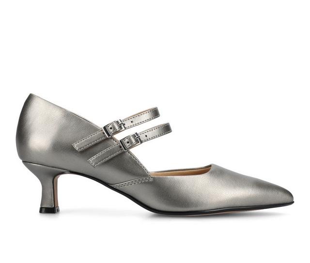 Women's Journee Collection Carnation Pumps in Pewter color