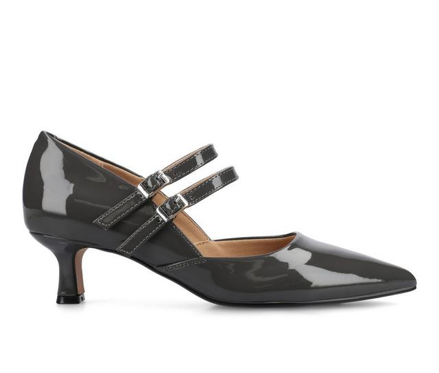 Women's Journee Collection Carnation Pumps in Charcoal color