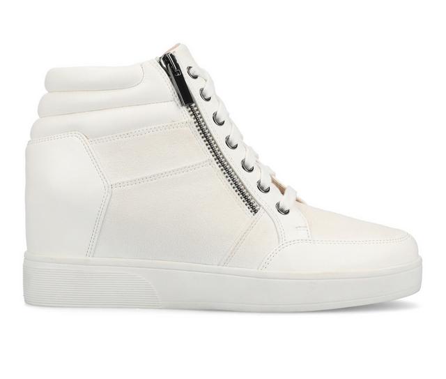 Women's Journee Collection Clarity Wedges in White color