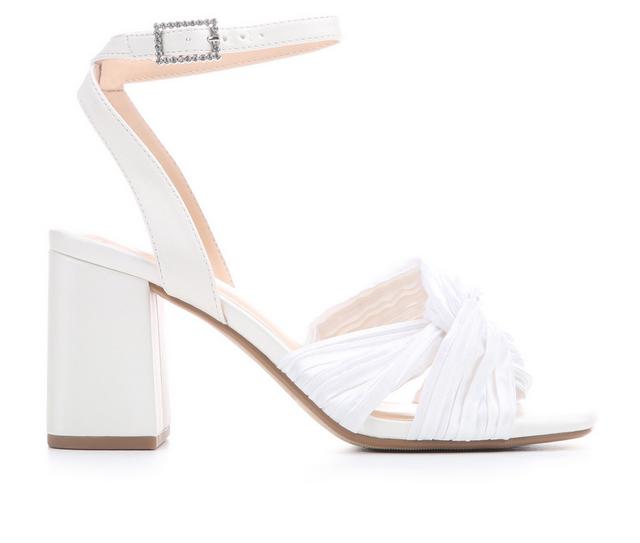 Women's Delicious Baron-S Dress Sandals in White Satin color