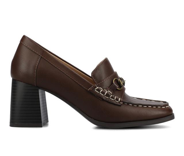 Women's Journee Collection Aisha Shoes in Chocolate color