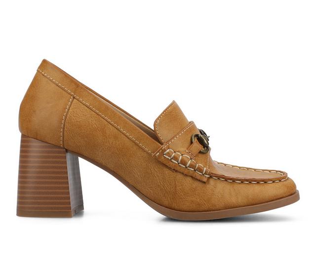 Women's Journee Collection Aisha Shoes in Tan color