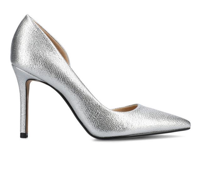 Women's Journee Collection Blanca Pumps in Silver color