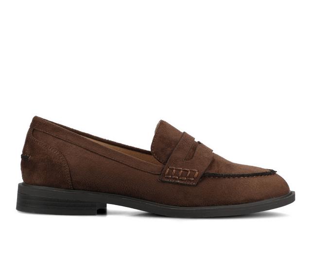 Women's Journee Collection Brooks Flats in Chocolate color