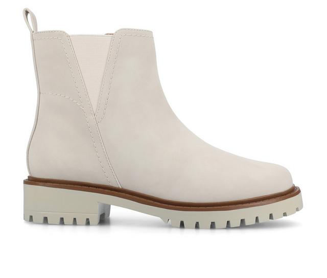 Women's Journee Collection Junnah Booties in Bone color