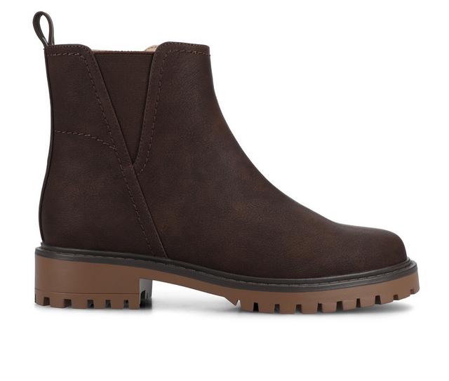 Women's Journee Collection Junnah Booties in Vintage/Choco color