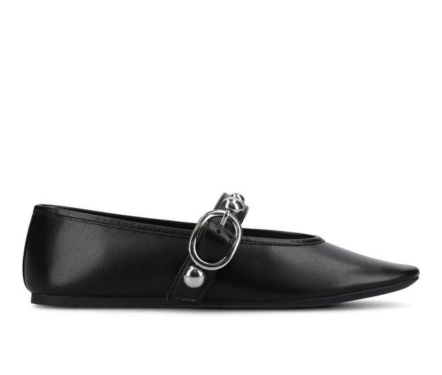 Women's Journee Collection Naveah Flats in Black color