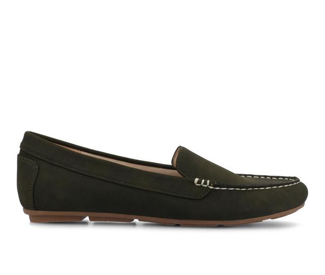 Women's Journee Collection Oreta Shoes in Olive color