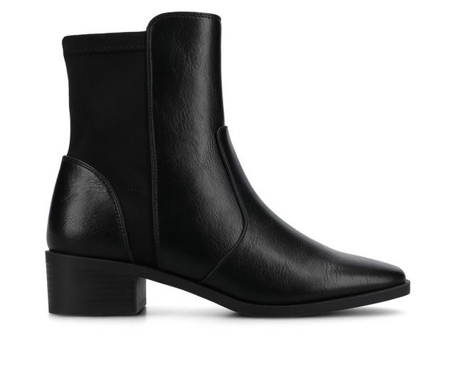Women's Journee Collection Renna Booties in Black color