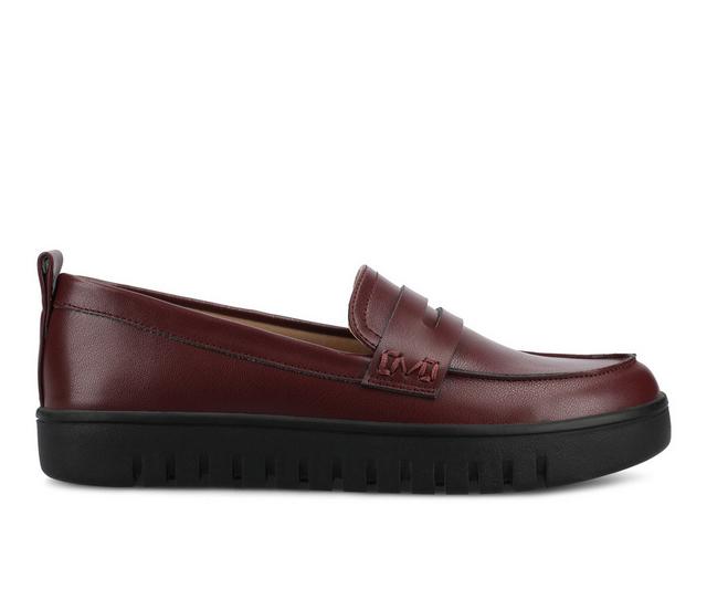Women's Journee Collection Tayla Shoes in Oxblood color