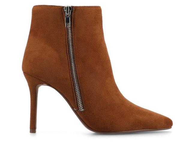 Journee Collection Leyna Booties in Rust color