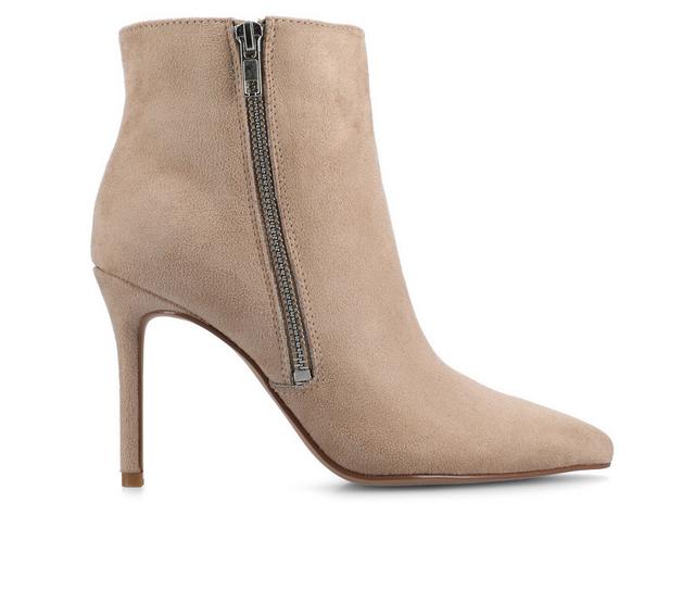 Journee Collection Leyna Booties in Taupe color
