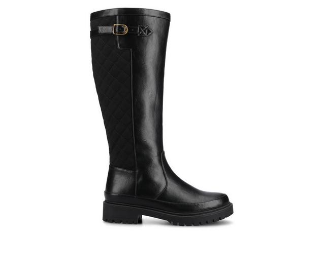 Women's Journee Collection Zemmie Knee High Boots in Black color