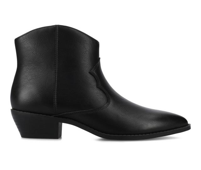 Women's Journee Collection Taliah Booties in Black color
