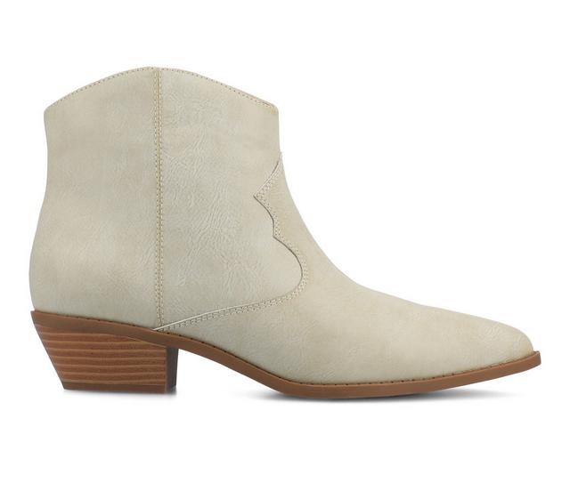 Women's Journee Collection Taliah Booties in Bone color