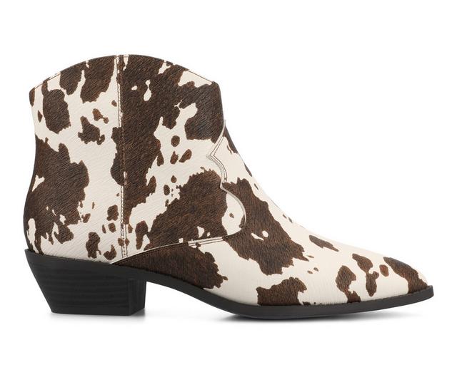 Women's Journee Collection Taliah Booties in Cow color