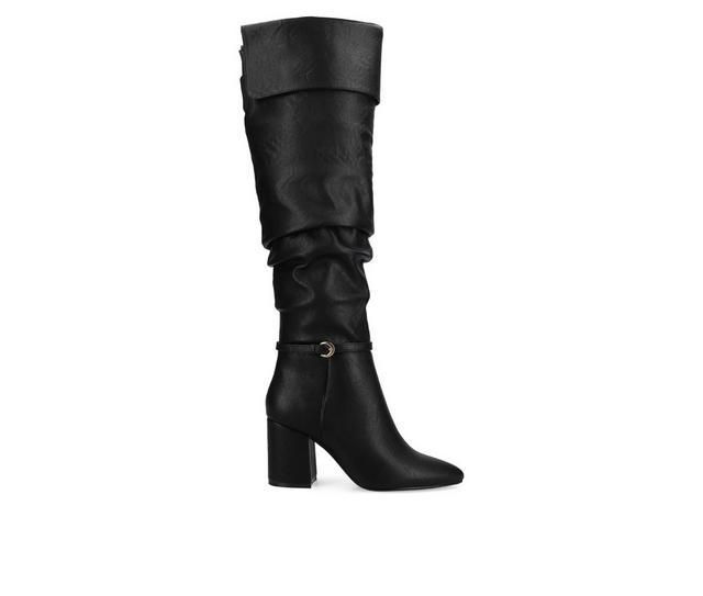 Women's Journee Collection Floretta Knee High Boots in Black color
