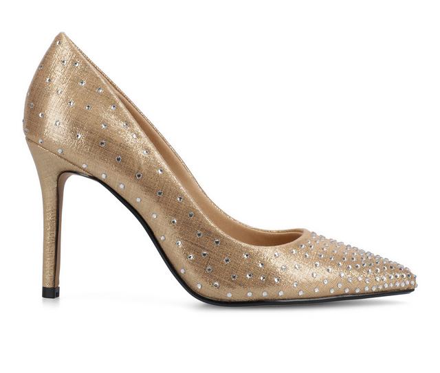 Women's Journee Collection Venus Pumps in Gold color