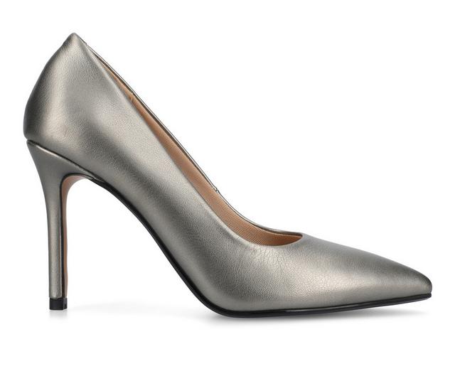 Women's Journee Collection Venus Pumps in Pewter color