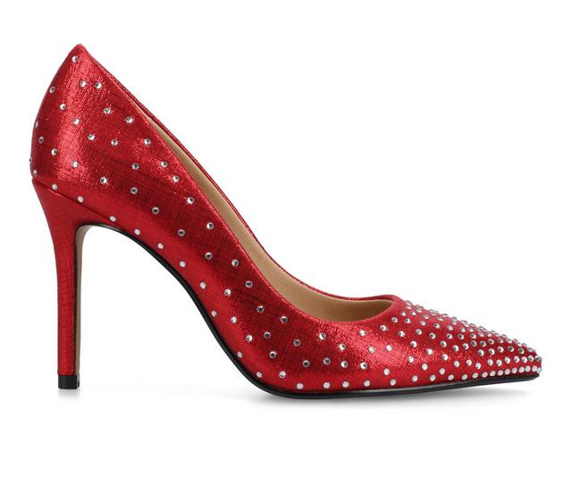 Women's Journee Collection Venus Pumps in Red color