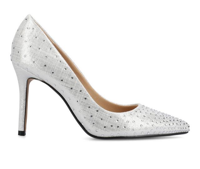 Women's Journee Collection Venus Pumps in Silver color