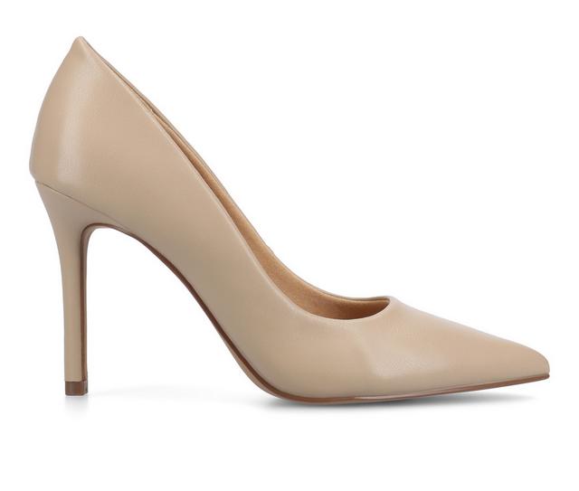Women's Journee Collection Venus Pumps in Taupe color