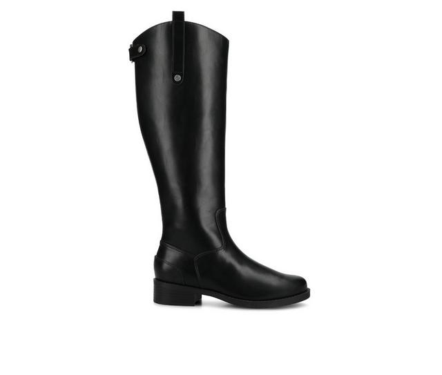 Women's Journee Collection Gema Extra Wide Calf Knee High Boots in Black color