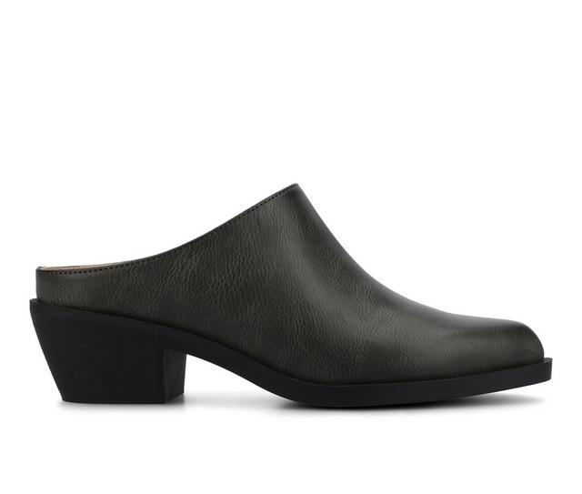 Women's Journee Collection Tomeka Mules in Grey color