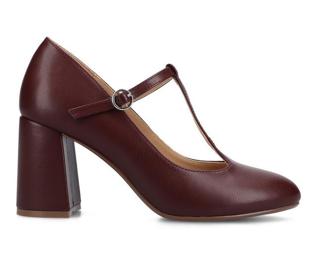 Women's Journee Collection Talani Pumps in Oxblood color