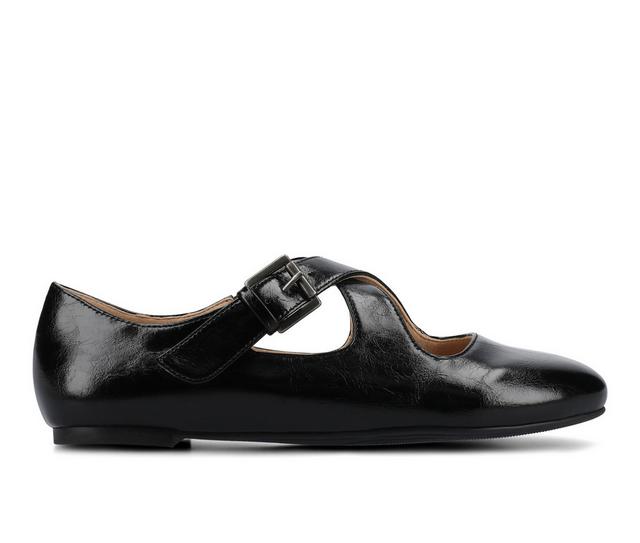 Women's Journee Collection Ivanna Flats in Black color