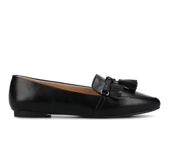 Women's Journee Collection Jannah Flats in Black color