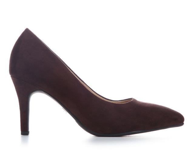 Women's Blue Aura Coen-S Pumps in Dark Chocolate color