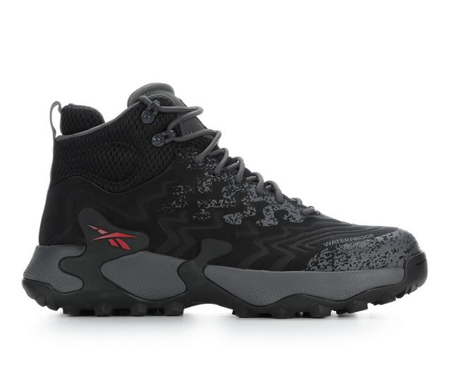 Men's REEBOK WORK Kitari DMX Mid Work Boots in Black/Dark Grey color