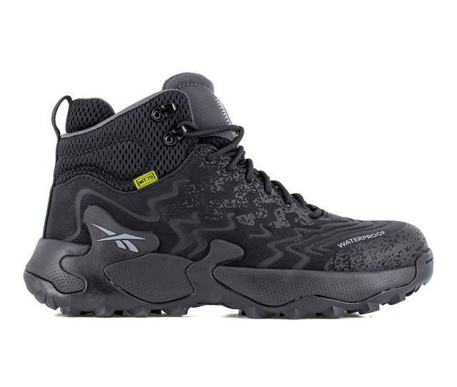 Men's REEBOK WORK Kitari DMX Mid Work Boots in Black color