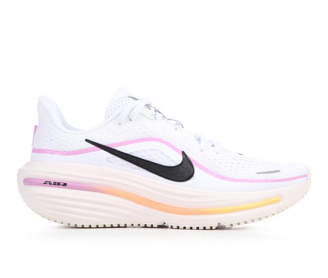 Women's Nike Air Winflo 12 Running Shoes in Wht/Pink/Org color