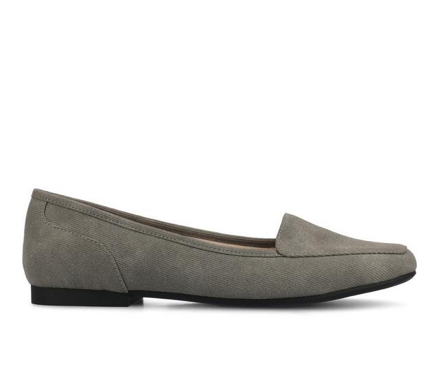 Women's Journee Collection Noelia Flats in Grey color