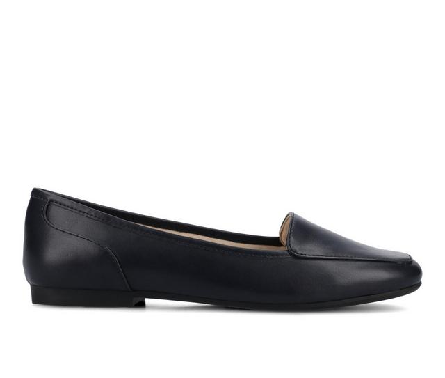 Women's Journee Collection Noelia Flats in Navy color