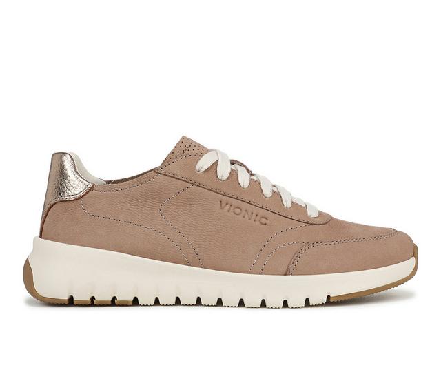 Women's Vionic Uptown Sneaker in Desert Sand color
