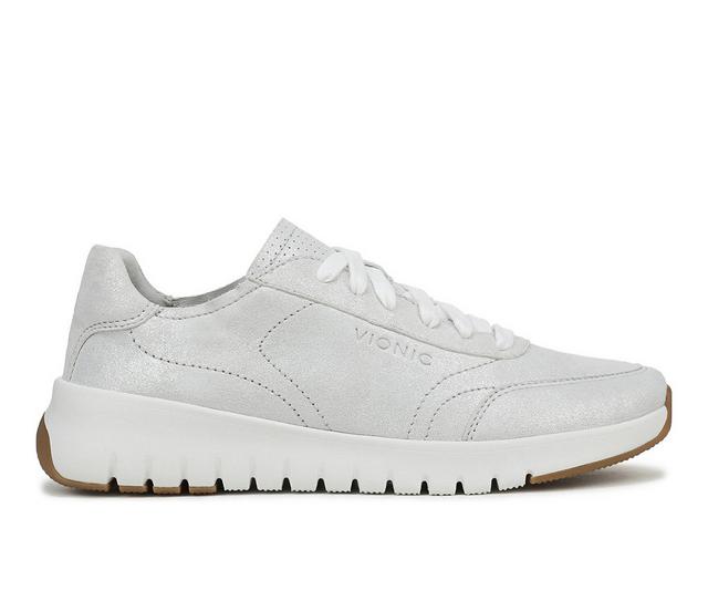 Women's Vionic Uptown Sneaker in Silver color