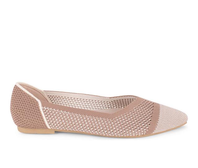 Women's Tahari Antigua Flats in Camel color