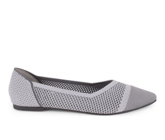 Women's Tahari Antigua Flats in Grey color
