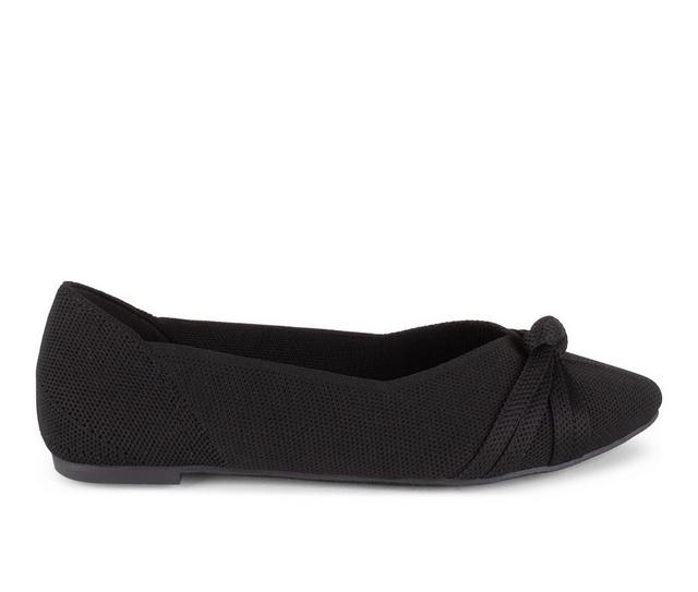 Women's Tahari Catalina Flats in Black color