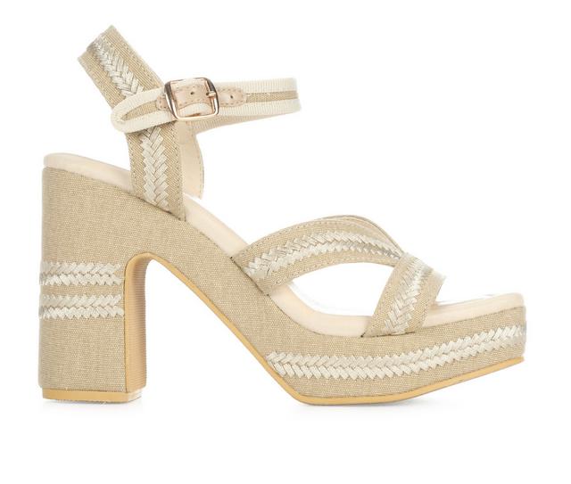 Women's Beach by Matisse Adelle Dress Sandals in Natural color