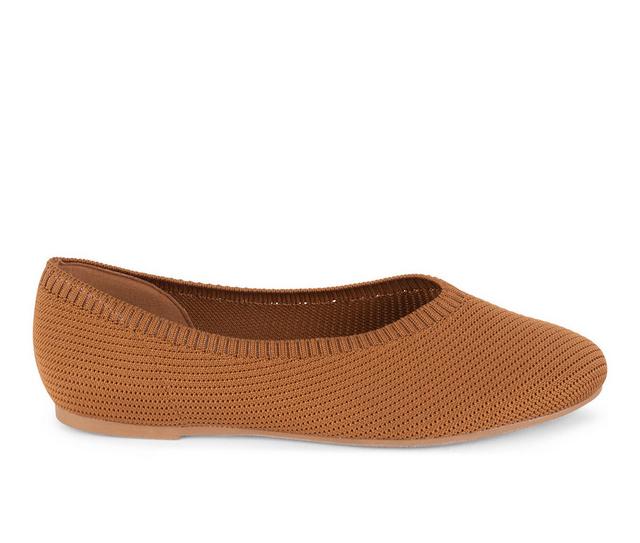 Women's Tahari Martinique Flats in Cognac color