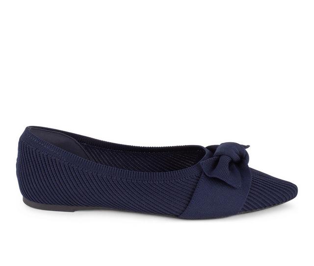 Women's Tahari MONTSERRAT Flats in Navy color