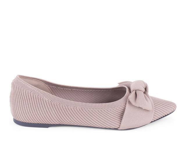 Women's Tahari MONTSERRAT Flats in Coffee color