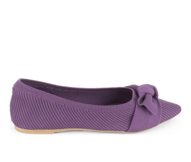 Women's Tahari MONTSERRAT Flats in Dark Purple color